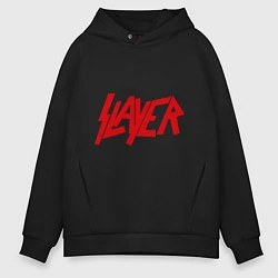 Толстовка оверсайз мужская Slayer, цвет: черный