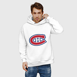 Толстовка оверсайз мужская Montreal Canadiens, цвет: белый — фото 2