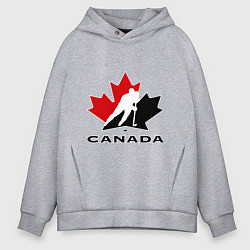 Толстовка оверсайз мужская Canada, цвет: меланж
