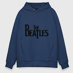 Толстовка оверсайз мужская The Beatles, цвет: тёмно-синий