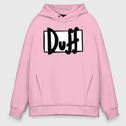 Толстовка оверсайз мужская Duff, цвет: светло-розовый