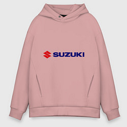 Толстовка оверсайз мужская Suzuki, цвет: пыльно-розовый