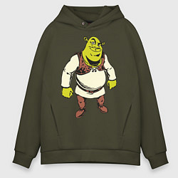 Толстовка оверсайз мужская Shrek 3, цвет: хаки