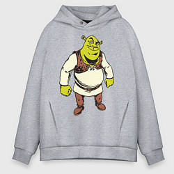 Толстовка оверсайз мужская Shrek 3, цвет: меланж