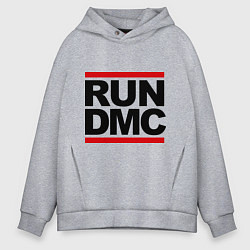 Толстовка оверсайз мужская Run DMC, цвет: меланж