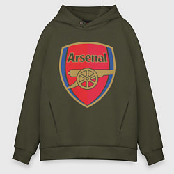Толстовка оверсайз мужская Arsenal FC, цвет: хаки