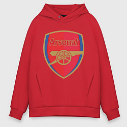 Толстовка оверсайз мужская Arsenal FC, цвет: красный
