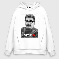 Толстовка оверсайз мужская Stalin: Style in, цвет: белый