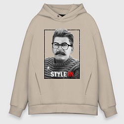 Толстовка оверсайз мужская Stalin: Style in, цвет: миндальный