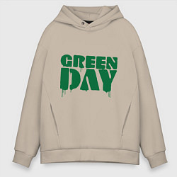 Толстовка оверсайз мужская Green Day, цвет: миндальный
