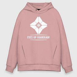 Толстовка оверсайз мужская Eyes Up Guardian, цвет: пыльно-розовый