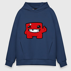 Толстовка оверсайз мужская Super Meat Boy, цвет: тёмно-синий