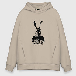 Толстовка оверсайз мужская Wake Up 28:06:42:12, цвет: миндальный
