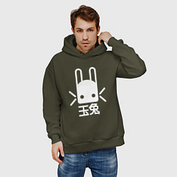 Толстовка оверсайз мужская Destiny Rabbit, цвет: хаки — фото 2