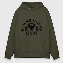 Толстовка оверсайз мужская Power House Gym, цвет: хаки