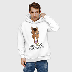 Толстовка оверсайз мужская BoJack Horseman, цвет: белый — фото 2