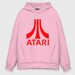 Толстовка оверсайз мужская Atari, цвет: светло-розовый