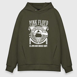 Толстовка оверсайз мужская Pink Floyd, цвет: хаки