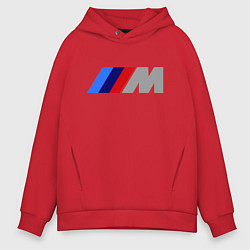 Толстовка оверсайз мужская BMW M, цвет: красный