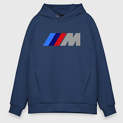 Толстовка оверсайз мужская BMW M, цвет: тёмно-синий