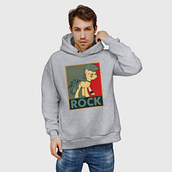 Толстовка оверсайз мужская Rock Pony, цвет: меланж — фото 2