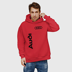 Толстовка оверсайз мужская Audi Style, цвет: красный — фото 2