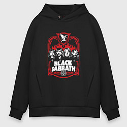 Толстовка оверсайз мужская Black Sabbath Collective, цвет: черный