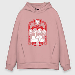 Толстовка оверсайз мужская Black Sabbath Collective, цвет: пыльно-розовый