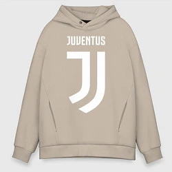 Толстовка оверсайз мужская FC Juventus, цвет: миндальный