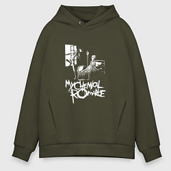 Толстовка оверсайз мужская My Chemical Romance, цвет: хаки