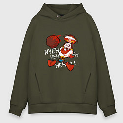 Толстовка оверсайз мужская Papyrus Undertale, цвет: хаки