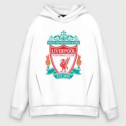 Толстовка оверсайз мужская Liverpool FC, цвет: белый
