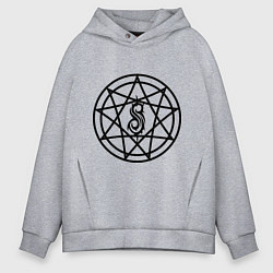 Толстовка оверсайз мужская Slipknot Pentagram, цвет: меланж