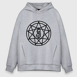 Толстовка оверсайз мужская Slipknot Pentagram, цвет: меланж