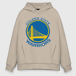 Толстовка оверсайз мужская Golden state Warriors, цвет: миндальный