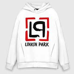 Толстовка оверсайз мужская Linkin park, цвет: белый