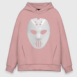 Толстовка оверсайз мужская Angerfist Mask, цвет: пыльно-розовый