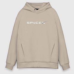 Толстовка оверсайз мужская SpaceX, цвет: миндальный