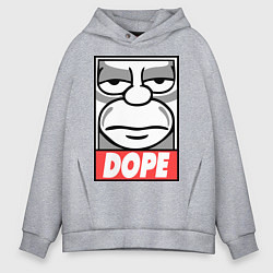 Толстовка оверсайз мужская Homer dope, цвет: меланж