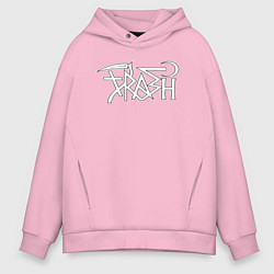 Толстовка оверсайз мужская Trash gang, цвет: светло-розовый