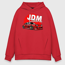 Толстовка оверсайз мужская JDM Culture, цвет: красный