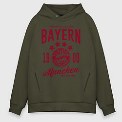 Толстовка оверсайз мужская Bayern Munchen 1900, цвет: хаки