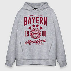 Толстовка оверсайз мужская Bayern Munchen 1900, цвет: меланж