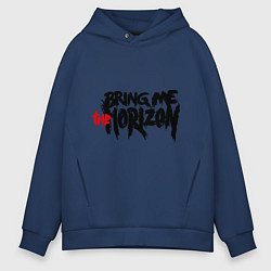 Толстовка оверсайз мужская Bring me the horizon, цвет: тёмно-синий