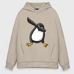 Толстовка оверсайз мужская DAB Pinguin, цвет: миндальный