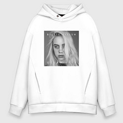 Толстовка оверсайз мужская Billie Eilish: Ocean Eyes, цвет: белый