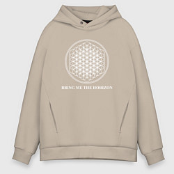 Толстовка оверсайз мужская BRING ME THE HORIZON, цвет: миндальный