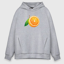 Толстовка оверсайз мужская Апельсин, цвет: меланж