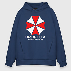 Толстовка оверсайз мужская UMBRELLA CORP, цвет: тёмно-синий