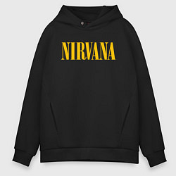 Толстовка оверсайз мужская NIRVANA, цвет: черный